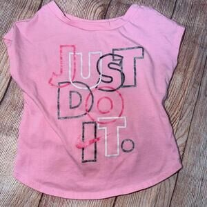 Nike Kids Just Do It Pink Girls 2T T-Shirt